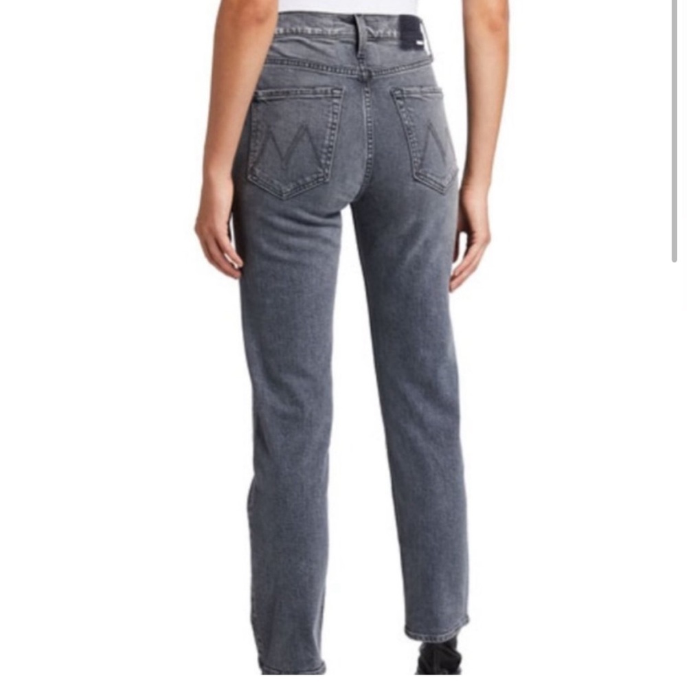 MOTHER “The Tomcat” straight leg ankle Jean, black/grey wash, size 27